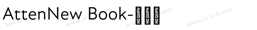 AttenNew Book字体转换